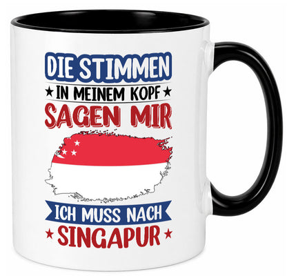 Singapur | Urlaub Stimmen in meinem Kopf Traumland v2 lustiger Spruch Geschenk