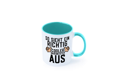 Richtig cooler Bademeister | Daumen hoch Schwimmbad lustig Humor Geschenkidee