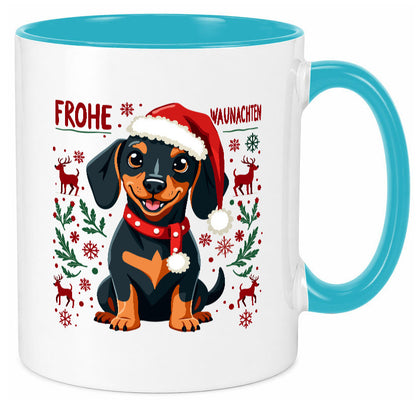Frohe Waunachten | Ugly Christmas Weihnachtshund v2 Humor Tierliebhaber