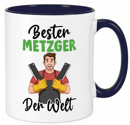 Bester Metzger | Fleischer Metzgerei v2 Geschenkidee Humor Tasse