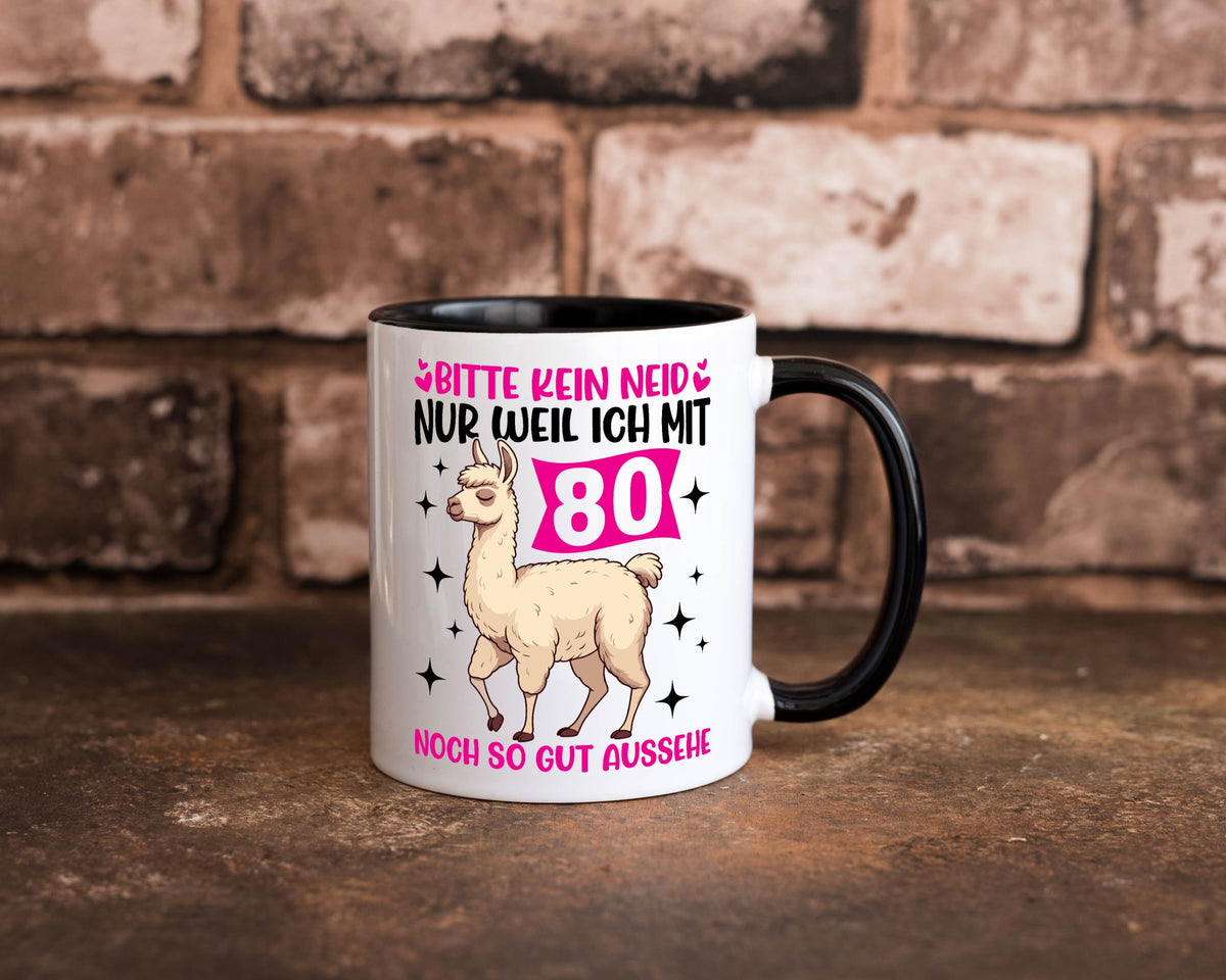 80. Geburtstag | 80 Jahre Lama gut aussehen Geschenk Geschenkidee lustiger Tasse
