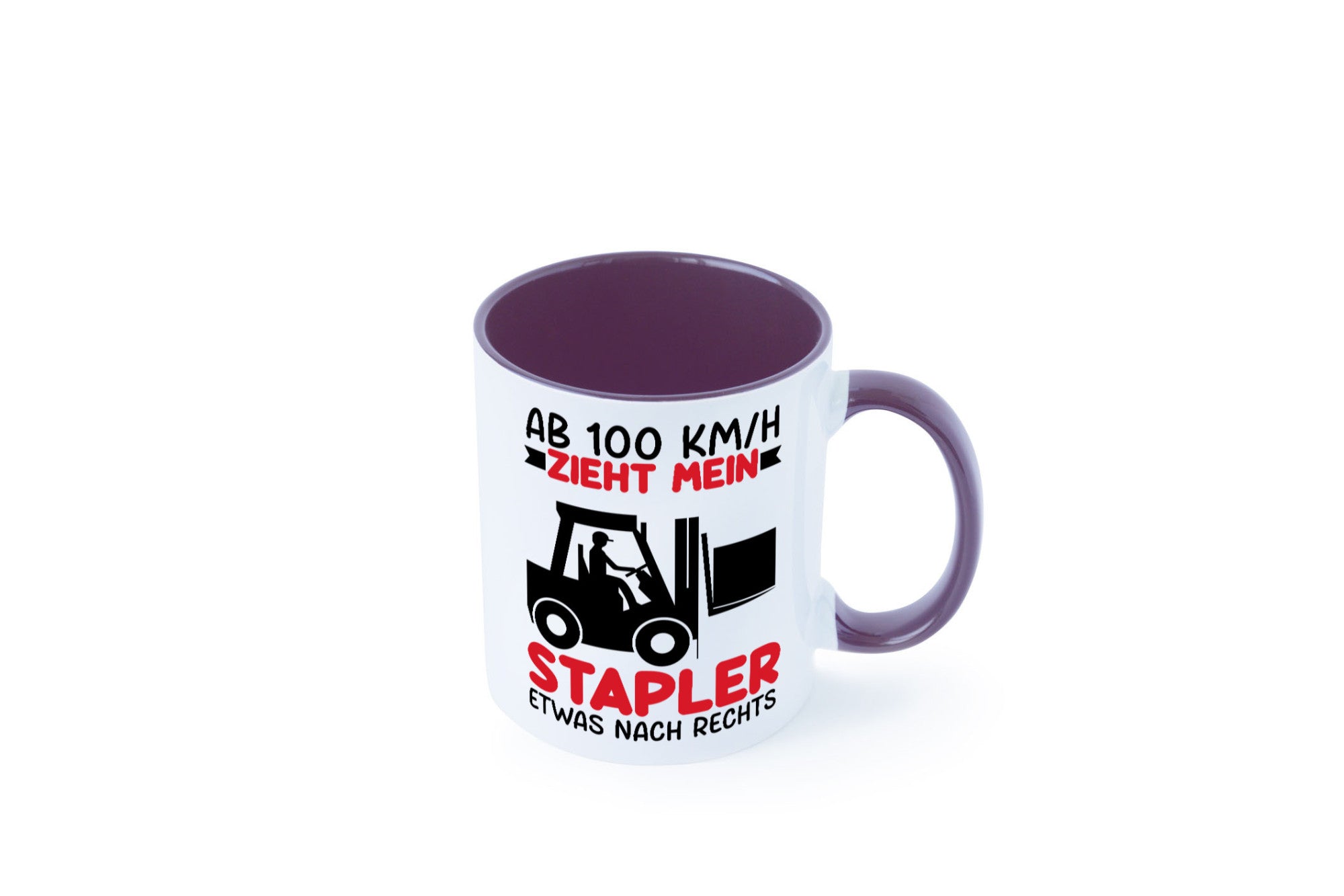 Stapler zieht nach Rechts | Staplerfahrer Arbeit Geschenkidee Kollegen Büro