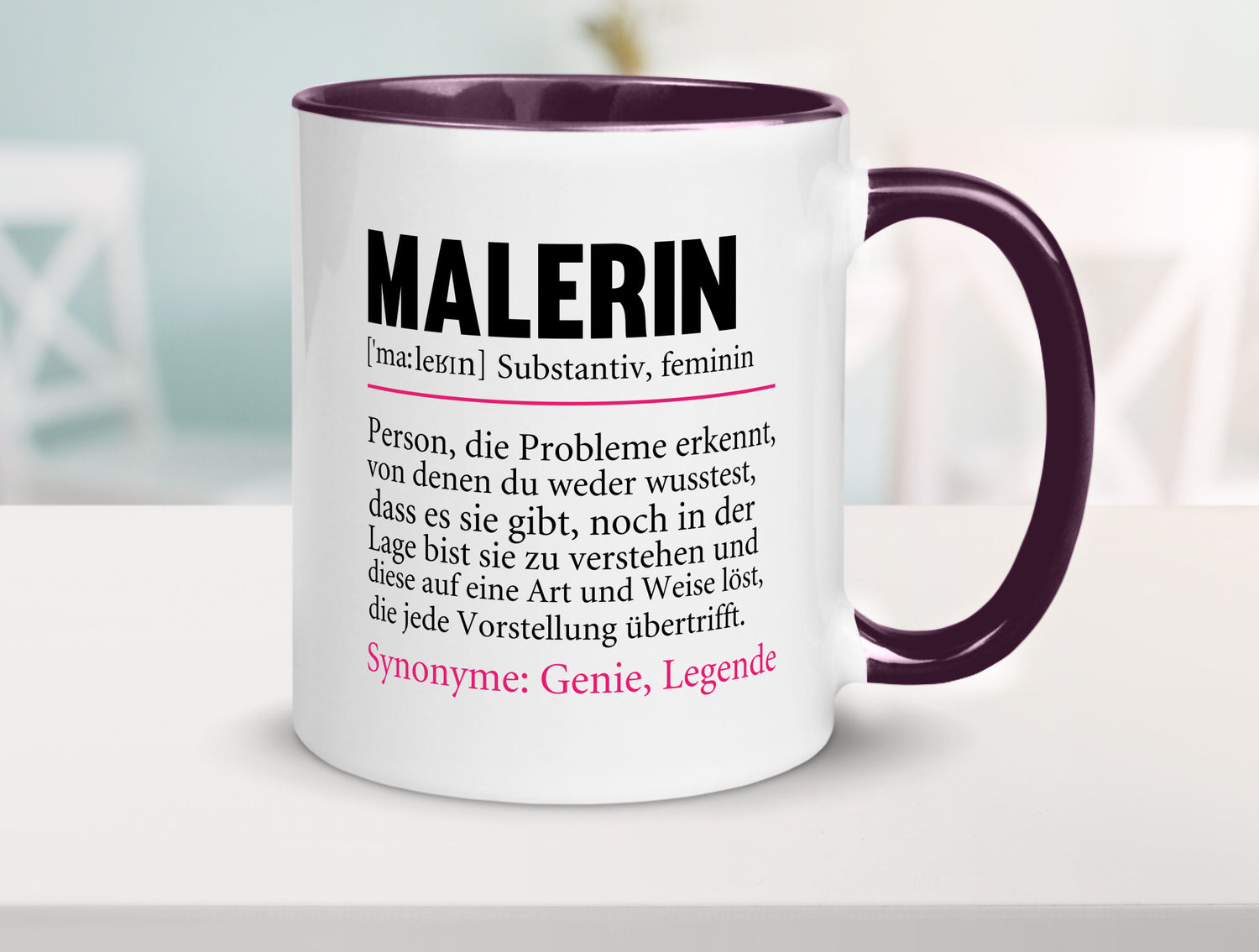 Malerin | Spruch Beruf lustig Malerinnen Humor Arbeit Kollegen Büro