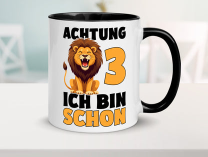 3. Geburtstag | 3 Jahre Löwe lustiger Spruch Geschenk Geschenkidee Tasse