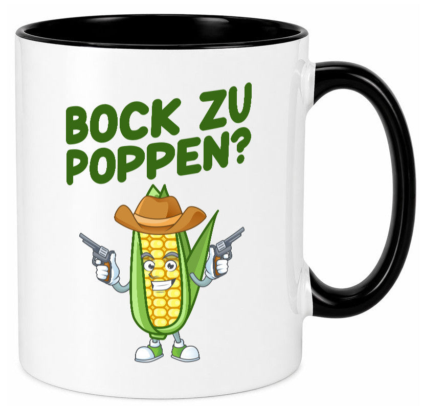 Bock auf Poppen | Mais Lustig Geschenk Humor Geschenkidee lustiger Spruch Tasse