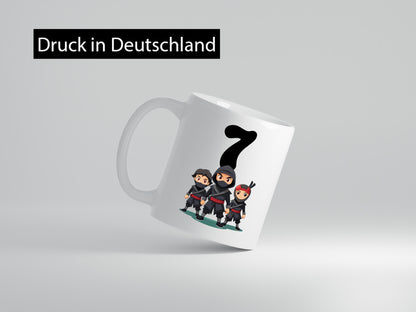 7. Geburtstag | 7 Jahre Ninja Geschenkidee Humor Tasse