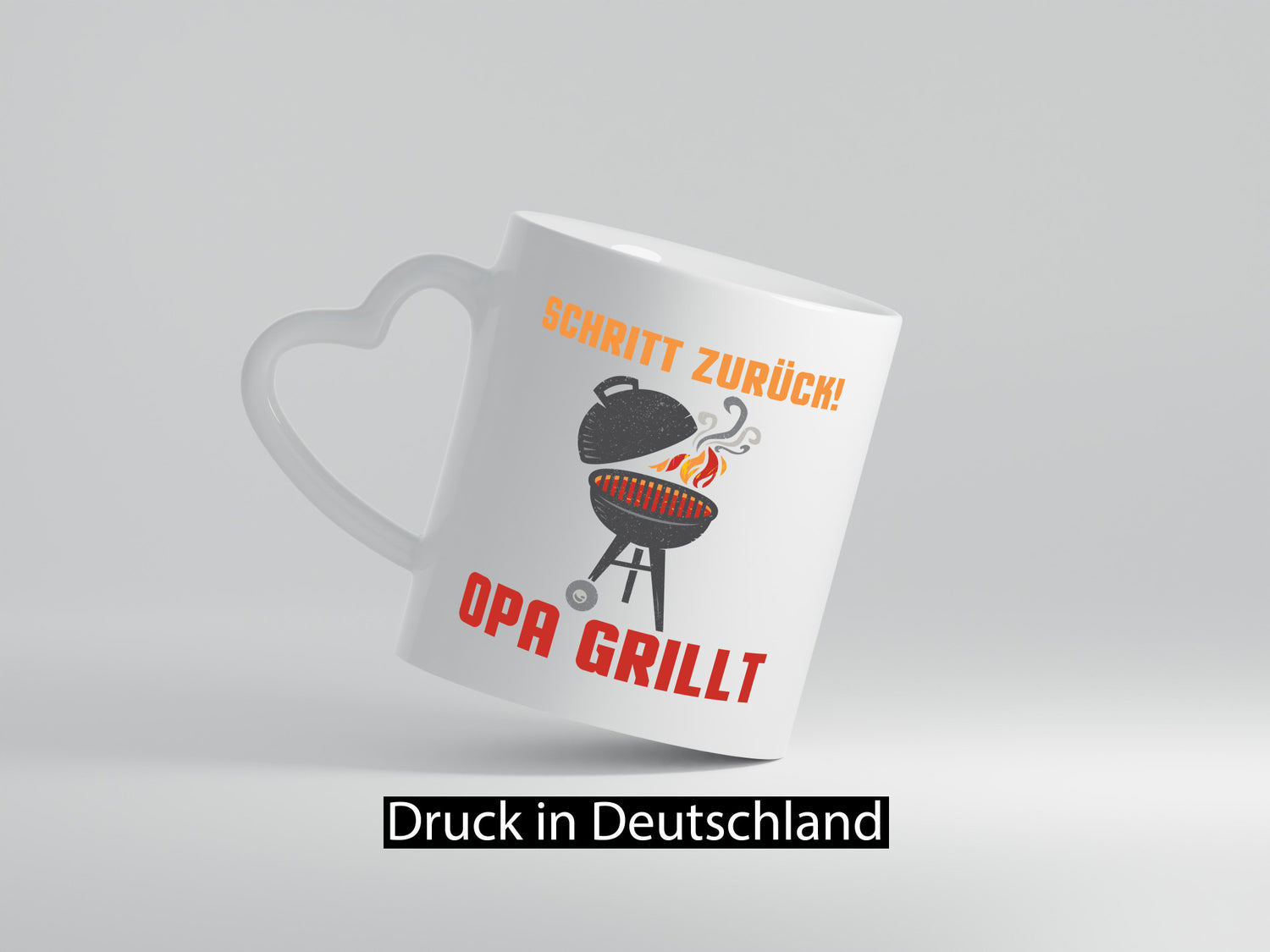 Schritt zurück, Opa grillt | Grill Flamme Geschenk Familie Geschenkidee