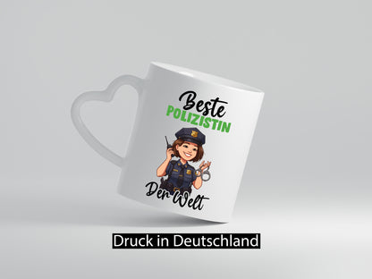 Beste Polizistin | Beruf Polizei v2 Geschenk Arbeit Kollegen Büro lustiger