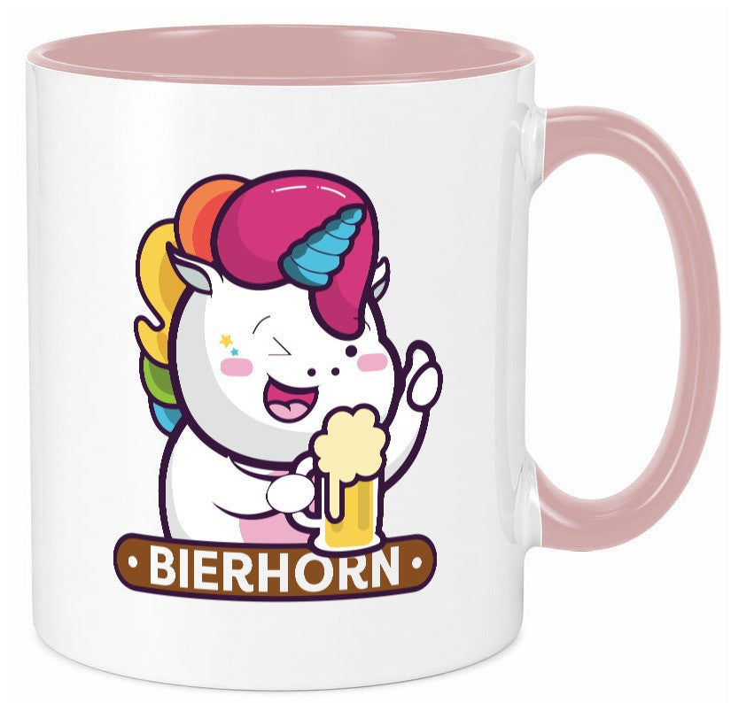 Bierhorn | Einhorn Bierglas Geschenk Humor Geschenkidee lustiger Spruch Tasse