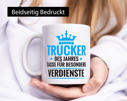 Besonderer Verdienst: Trucker | LKW Fahrer Beruf Geschenk Arbeit Kollegen Büro