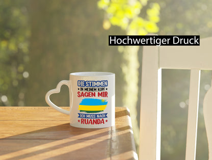 Ruanda | Urlaub Stimmen in meinem Kopf Traumland lustiger Spruch Geschenk Humor