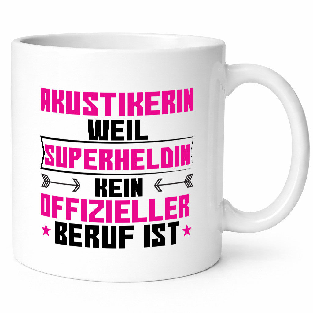 Superheldin Akustikerin | Akustik Hörgeräteakustik Geschenk Humor Geschenkidee