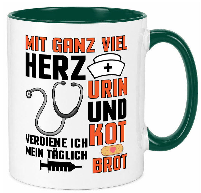 Verdiene mein Täglich Brot | Krankenschwester Krankenhaus lustiger Spruch Tasse