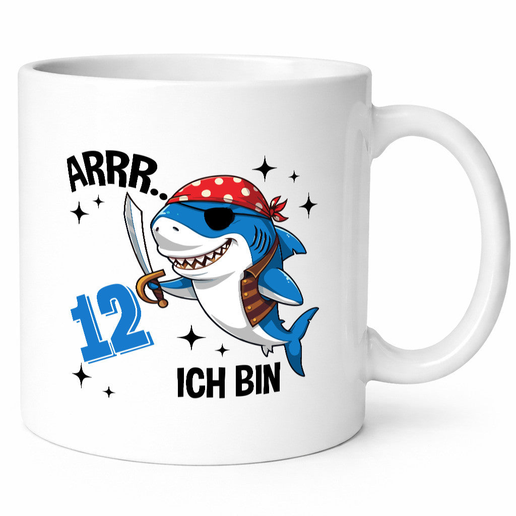 12. Geburtstag | 12 Jahre Arr Pirat Hai Piraten Geschenk Geschenkidee lustiger