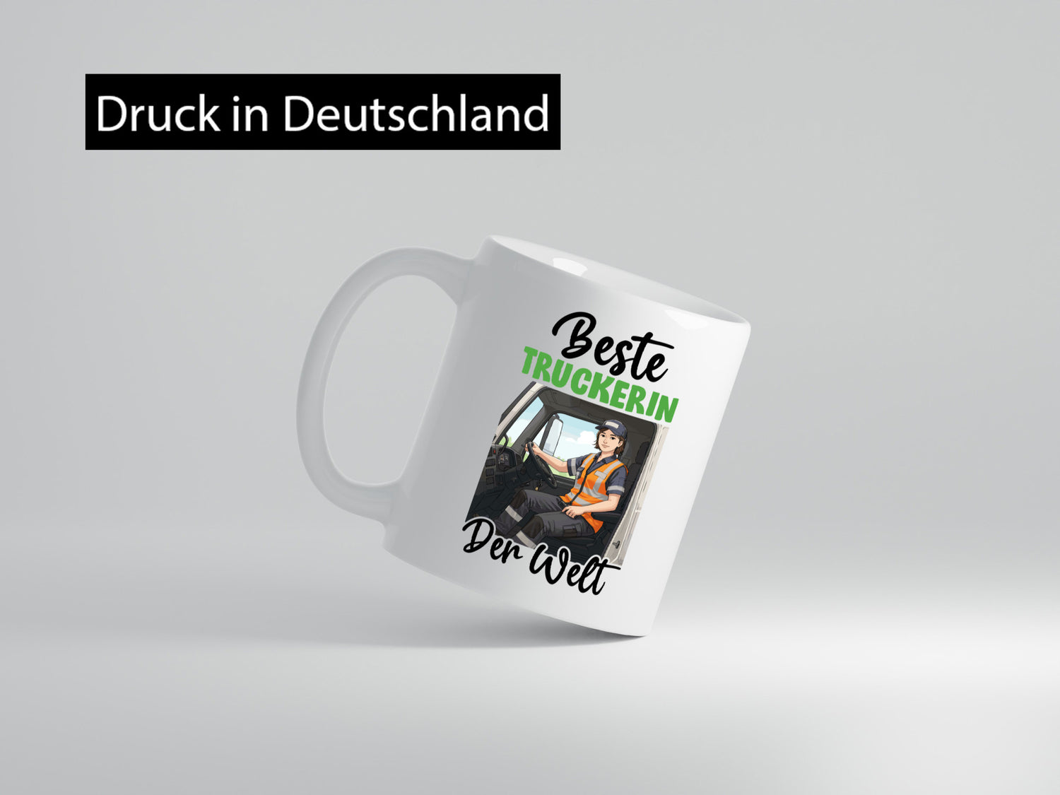 Beste Truckerin | LKW Fahrerin v2 Humor Geschenkidee Tasse