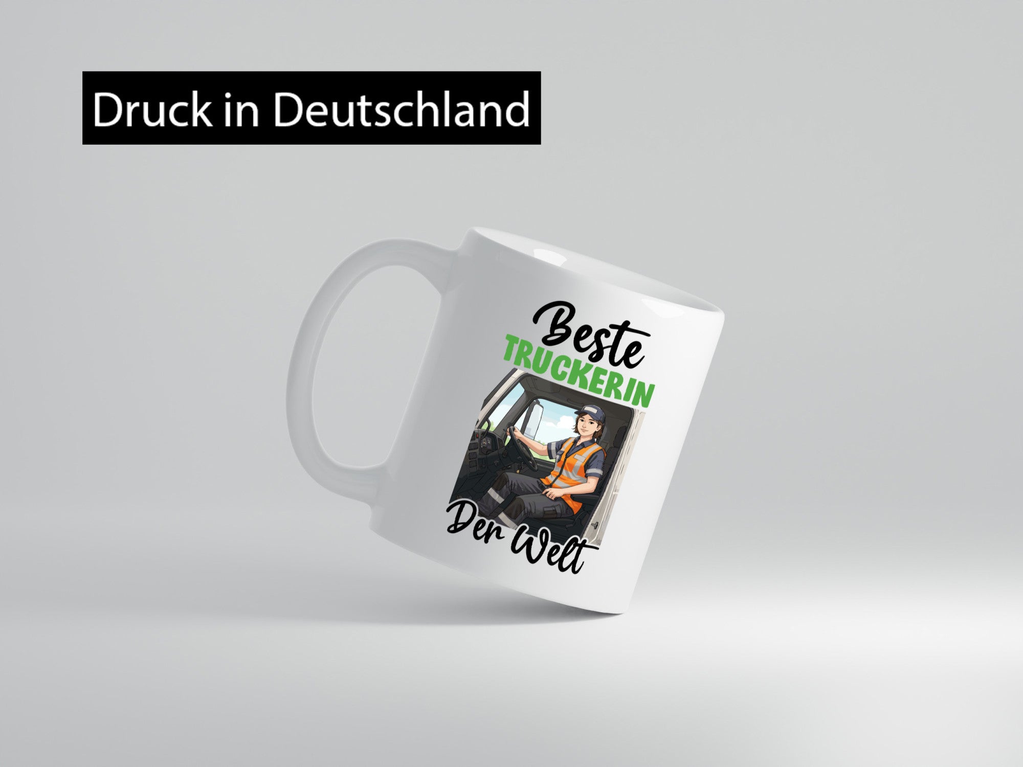 Beste Truckerin | LKW Fahrerin v2 Humor Geschenkidee Tasse