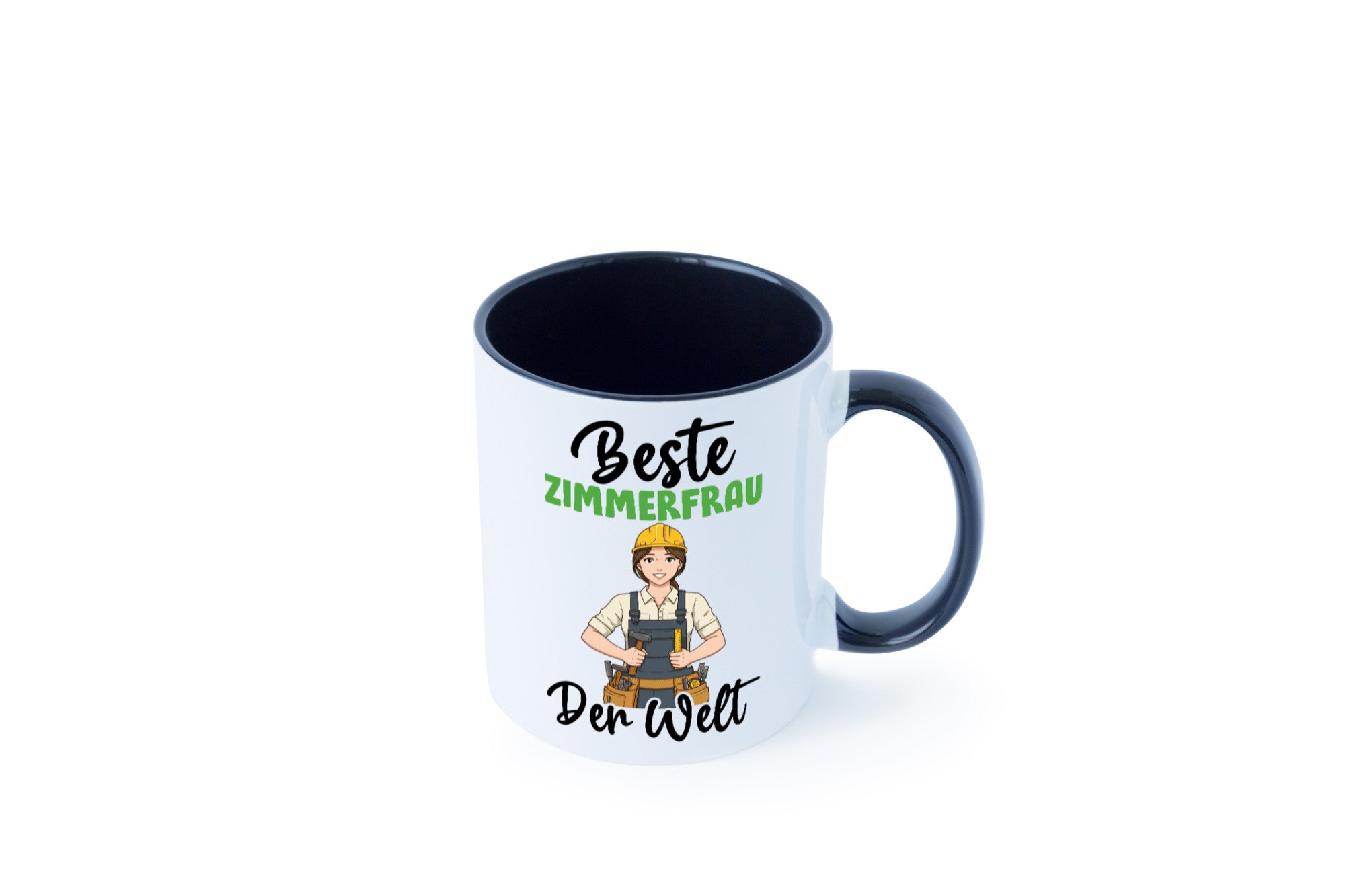 Beste Zimmerfrau| Holzbau | Handwerkerin v2 Geschenk Humor Geschenkidee