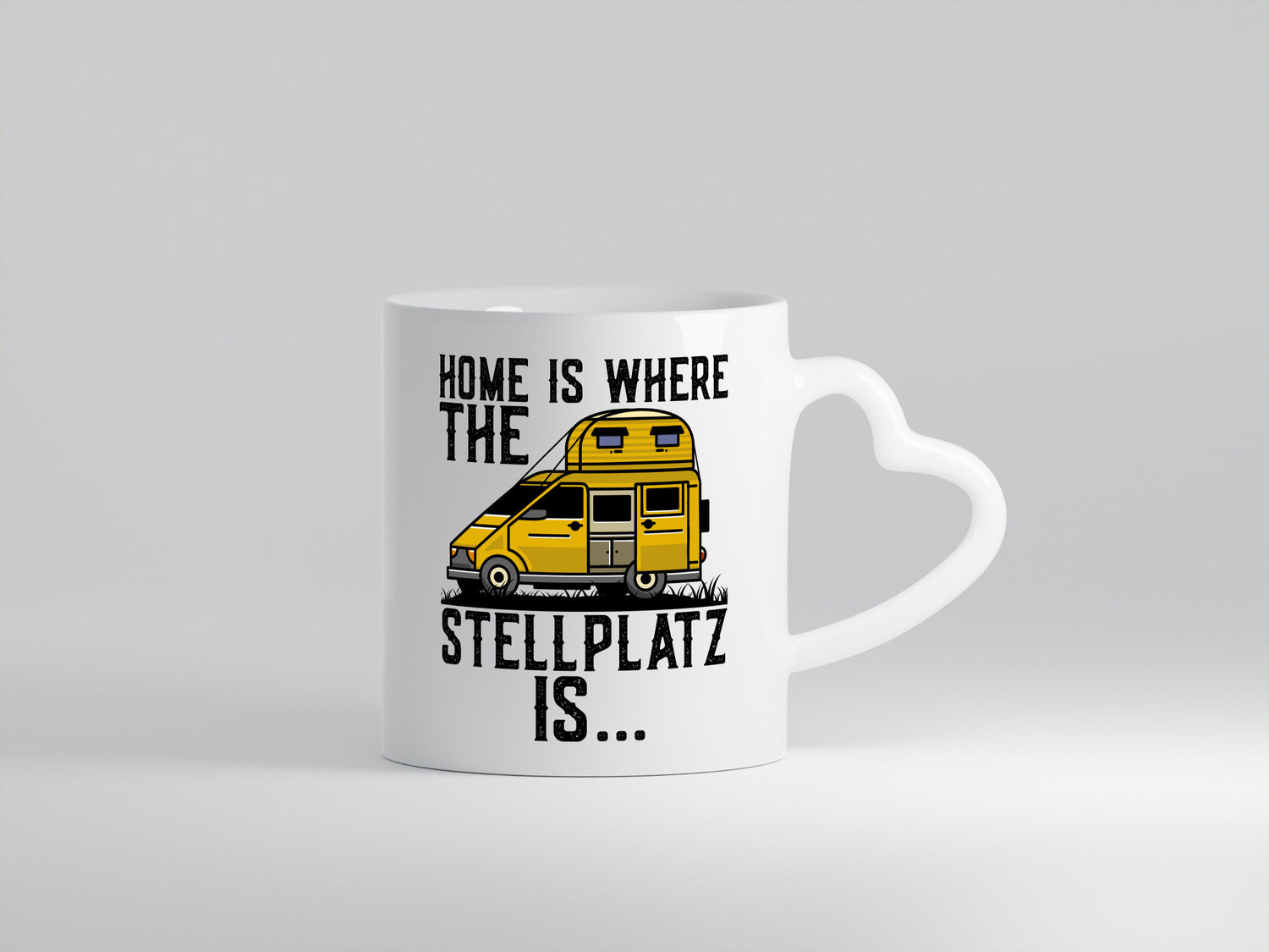 Camping | Wohnmobil Camper-Liebe Stellplatz Panorama Geschenkidee Humor Tasse