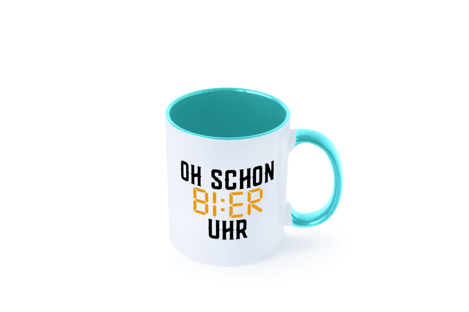 Oh schon Bier Uhr | Biertrinker Party Feiern Pils Humor Geschenkidee Tasse