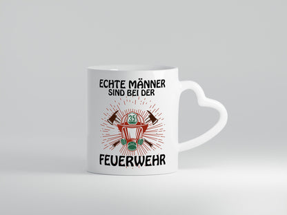 Echte Männer | Feuerwehr Brand Löschen Flammen Geschenkidee Humor Tasse
