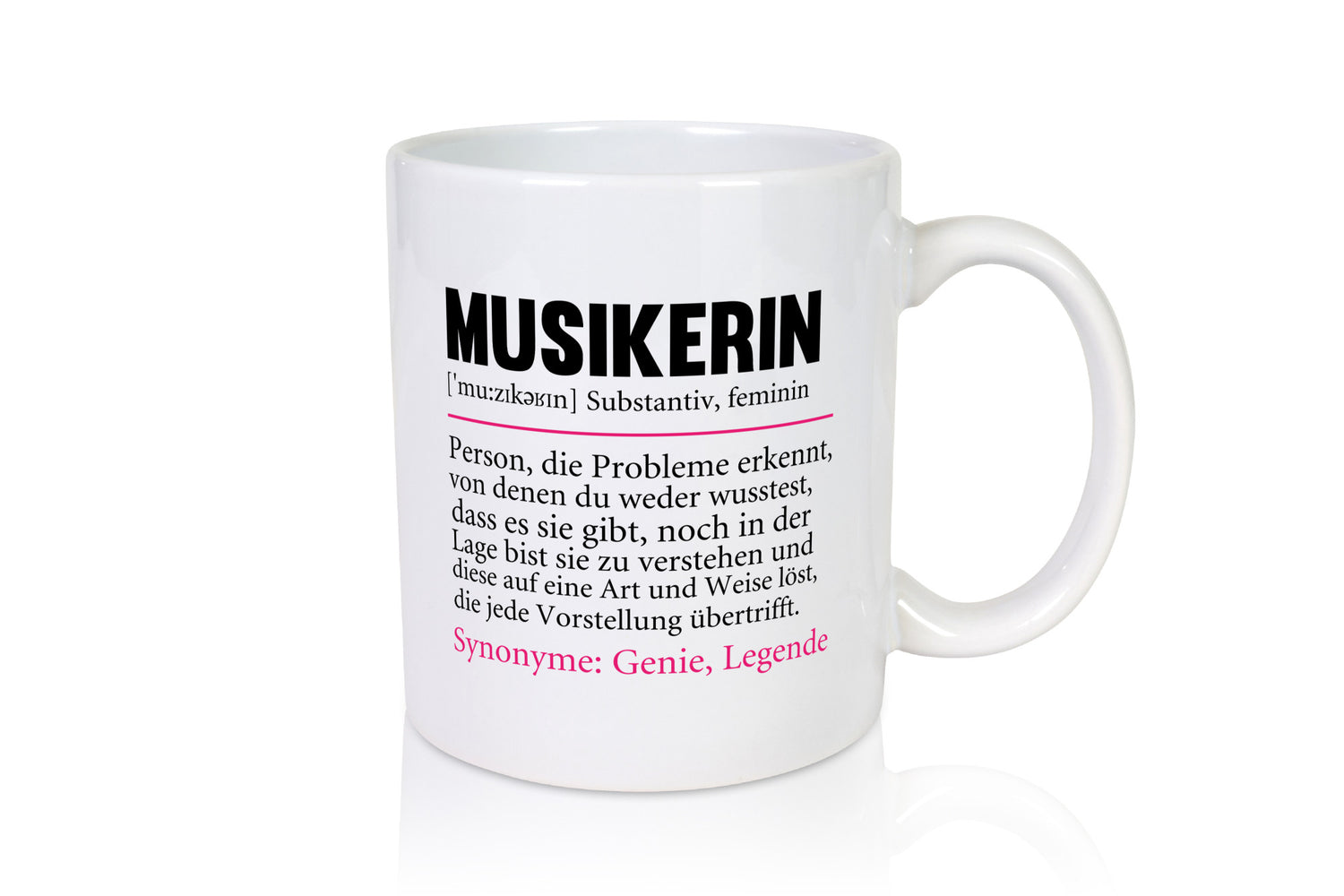 Musikerin | Spruch Musik Musikantin Humor v2 Geschenkidee Tasse