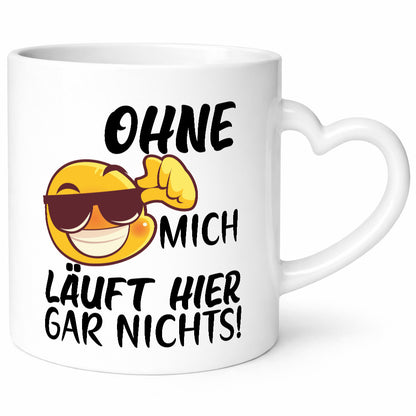 Ohne mich läuft hier nichts | Smiley Kollege Arbeit lustig Kollegen Büro