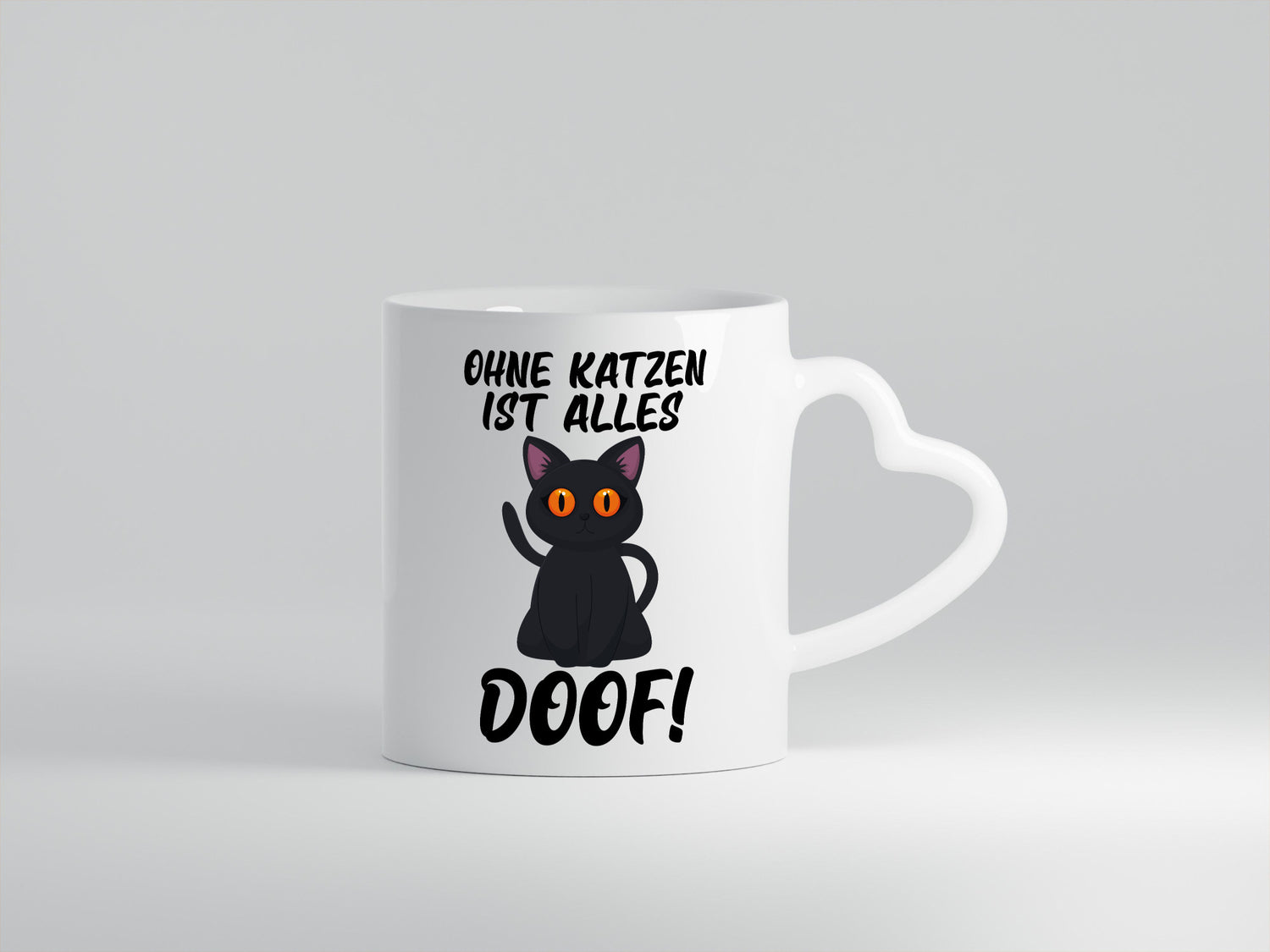 Ohne Katzen ist alles doof | Katzenliebhaber süße Katze Humor Tierliebhaber