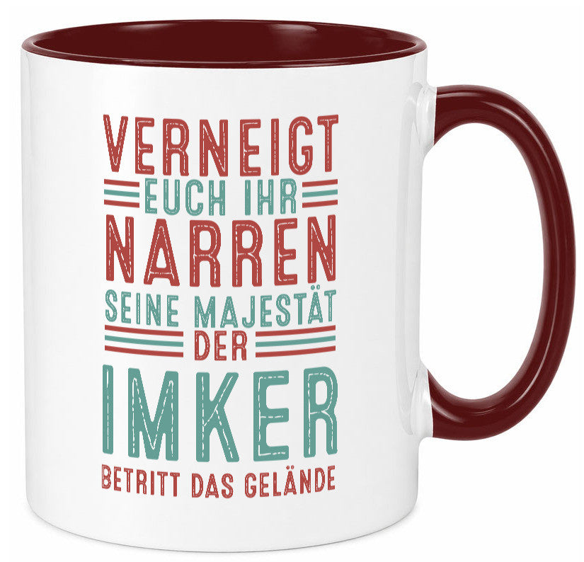 Verneigt euch: Imker | Imkerei Geschenk Humor Geschenkidee lustiger Spruch Tasse