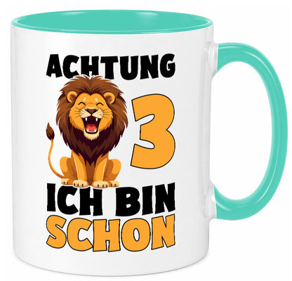 3. Geburtstag | 3 Jahre Löwe lustiger Spruch Geschenk Geschenkidee Tasse