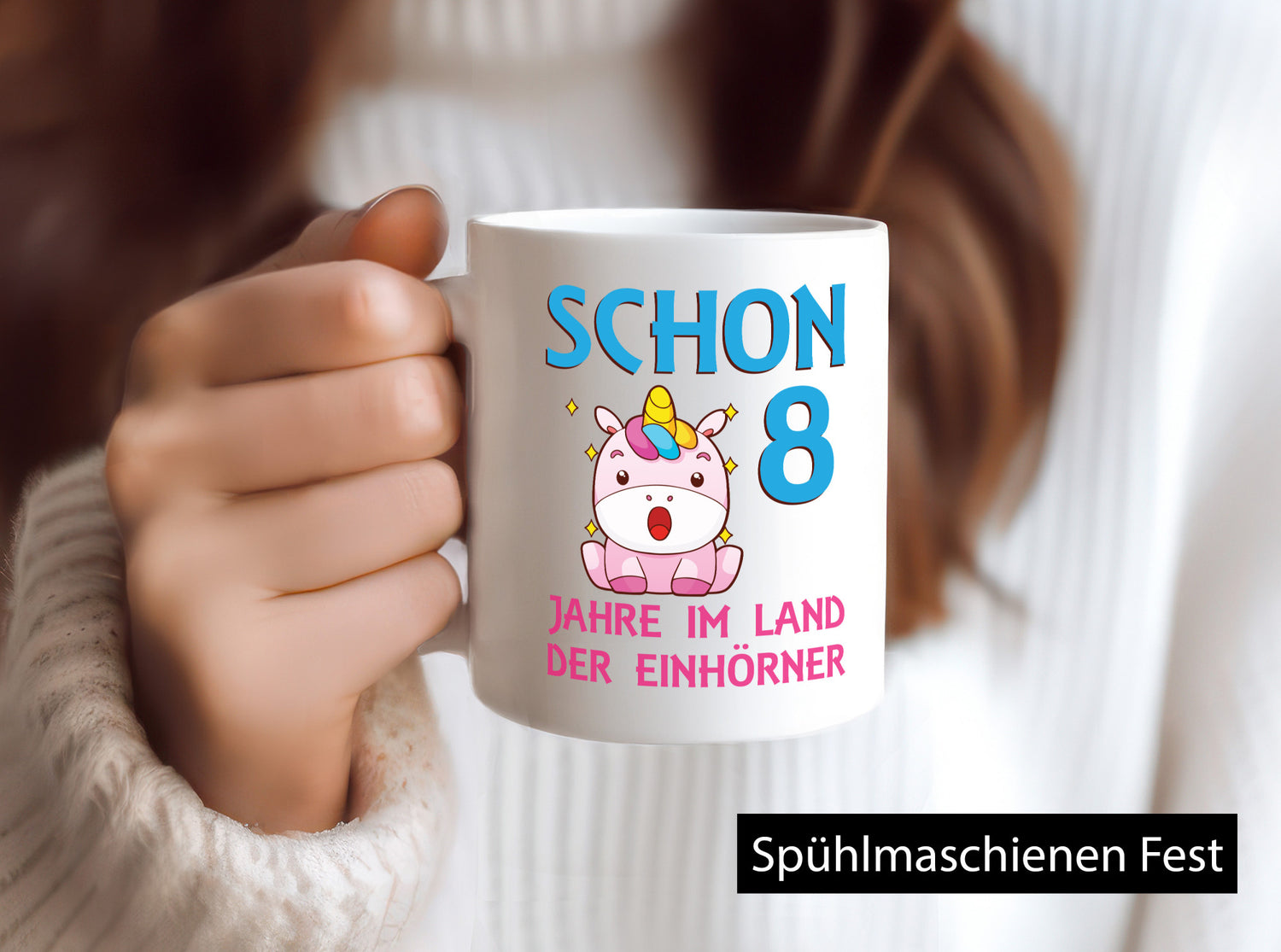 Schon 8 Jahre im Land der Einhörner | Einhorn lustig Humor Geschenkidee