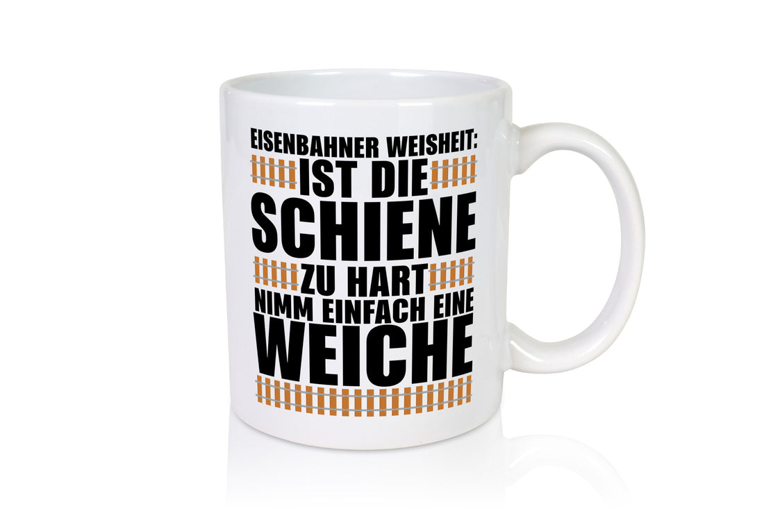 Eisenbahn-Weisheit Geschenkidee Humor Tasse