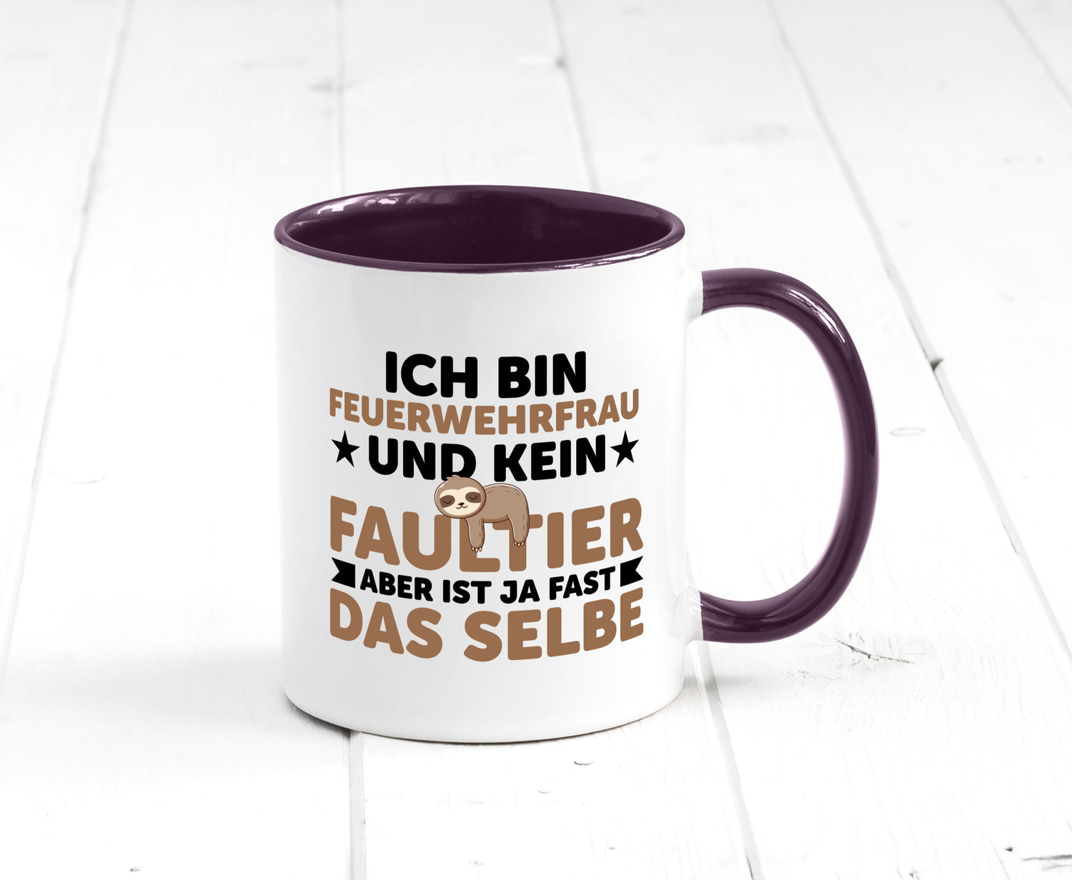 Ich bin kein Faultier: Feuerwehrfrau | Feuerwehr lustiger Spruch Geschenk