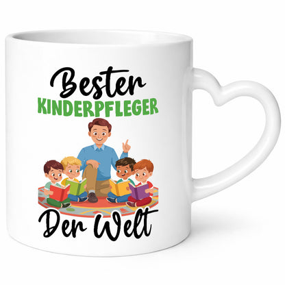 Bester Kinderpfleger | Pfleger Kinder Humor Geschenkidee Tasse