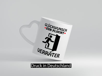 Verräter Jobwechsel lustiger Spruch Geschenk Arbeit Kollegen Büro Tasse