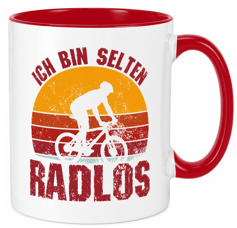 Ich bin Selten Radlos | Radfahrer Mountainbike Humor Geschenkidee Tasse