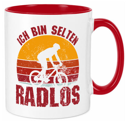 Ich bin Selten Radlos | Radfahrer Mountainbike Humor Geschenkidee Tasse