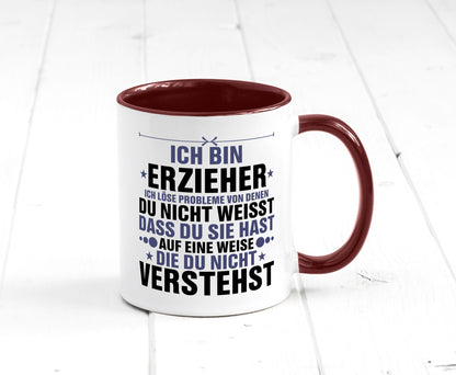 Löse Probleme: Erzieher | Pädagoge Schule v2 lustiger Spruch Geschenk Humor