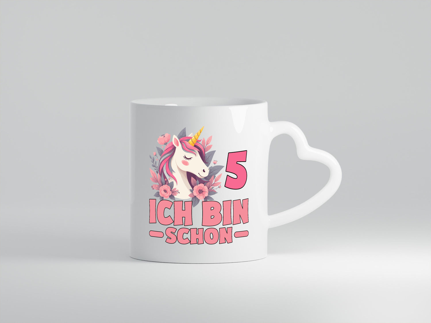5. Geburtstag | 5 Jahre Einhorn bin schon Mädchen Geschenkidee Humor Tasse
