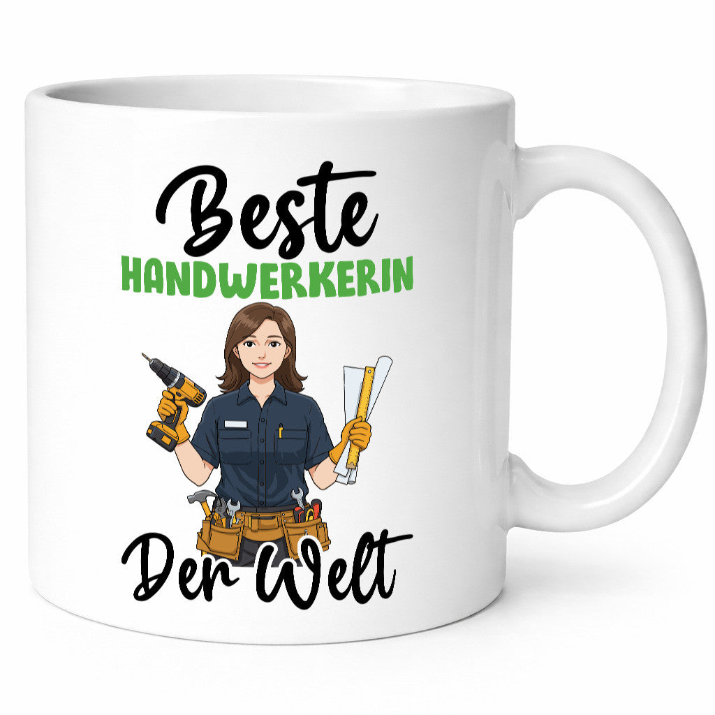 Beste Handwerkerin | Handwerkerinnen v2 Humor Geschenkidee Tasse