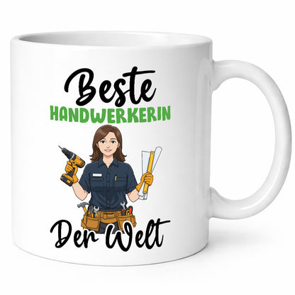 Beste Handwerkerin | Handwerkerinnen v2 Humor Geschenkidee Tasse