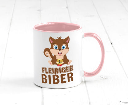 Fleißiger Biber | Motiv Tasse Kinder Geburtstag lustig Geschenkidee Geschenk