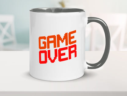 Game Over | Gamer Zocker Retro PC Nerd Pixel Geschenkidee Humor Tasse
