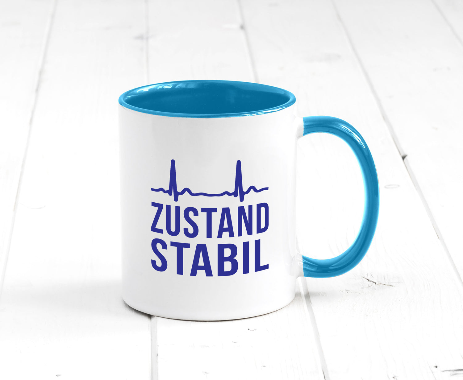 Zustand stabil | Herzschlag v2 Geschenk Humor Geschenkidee lustiger Spruch Tasse