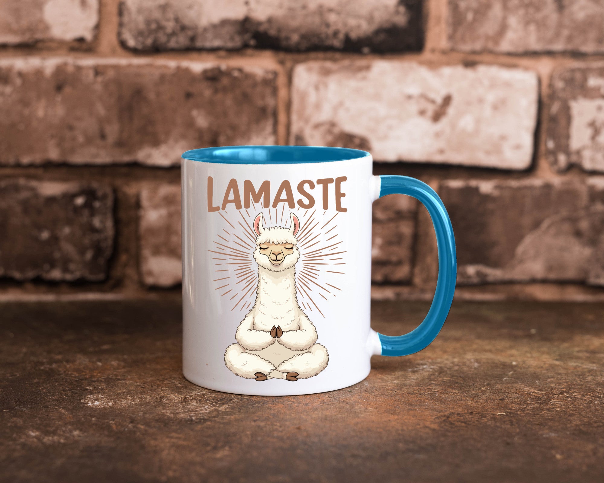 Lamaste | Lama Namaste lustiger Spruch Geschenk Humor Geschenkidee Tasse