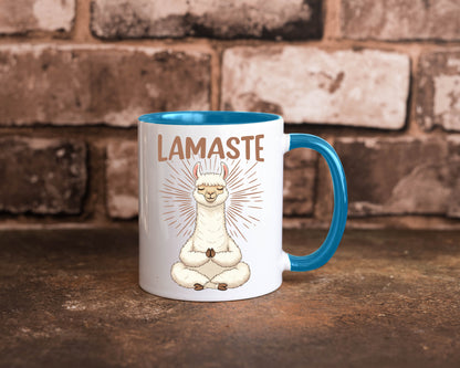 Lamaste | Lama Namaste lustiger Spruch Geschenk Humor Geschenkidee Tasse