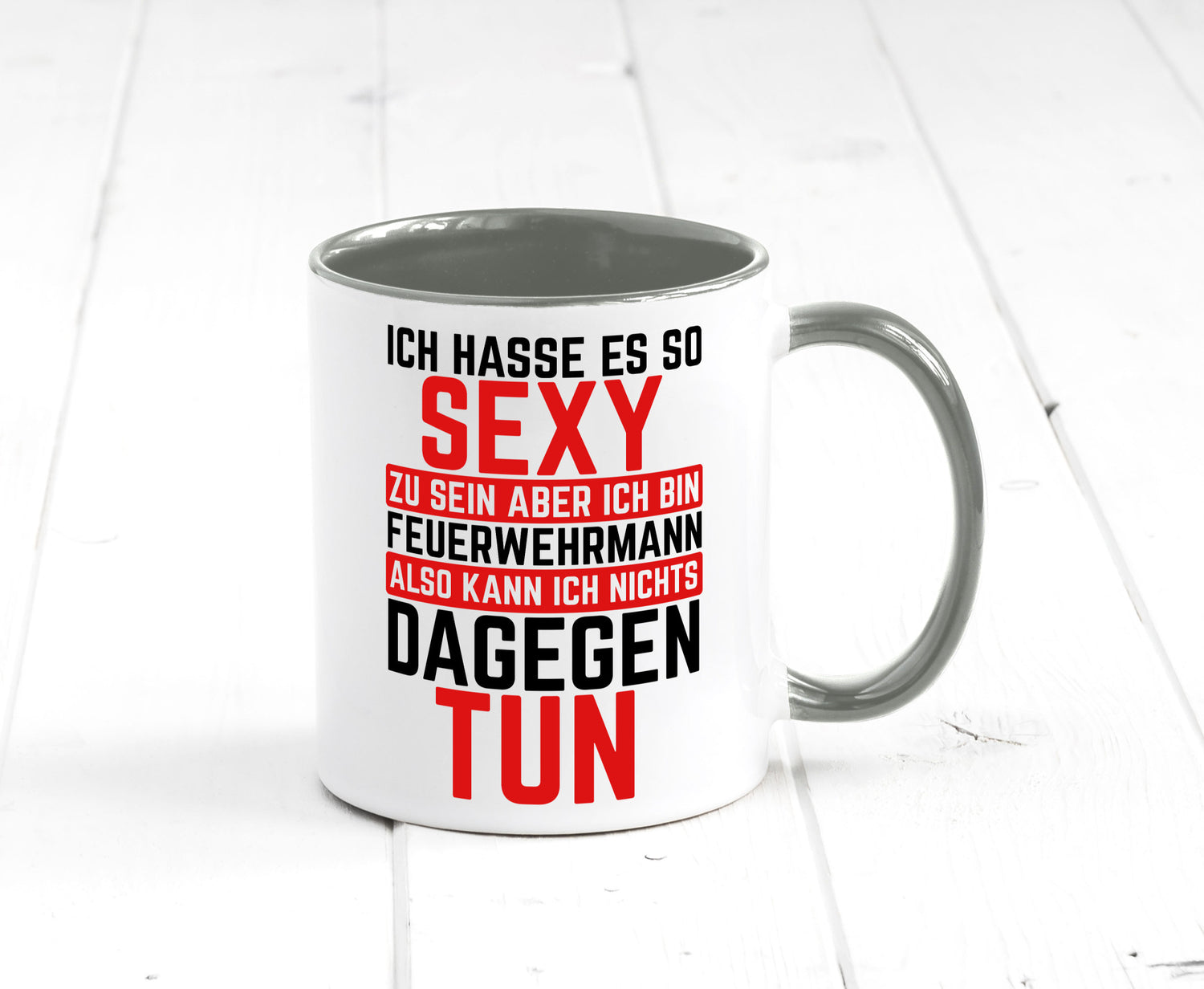 Sexy Feuerwehrmann | Helden Flammen Brandeinsatz lustig Humor Geschenkidee