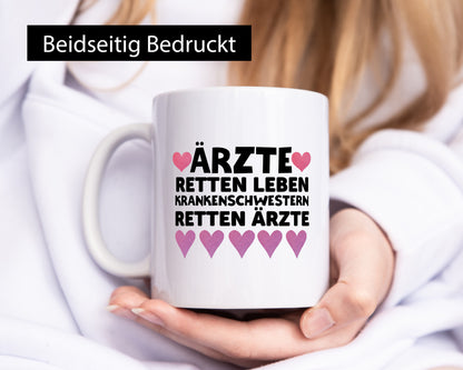 Krankenschwester Tasse | Beruf Krankenhaus Humor Geschenkidee Arbeit Kollegen