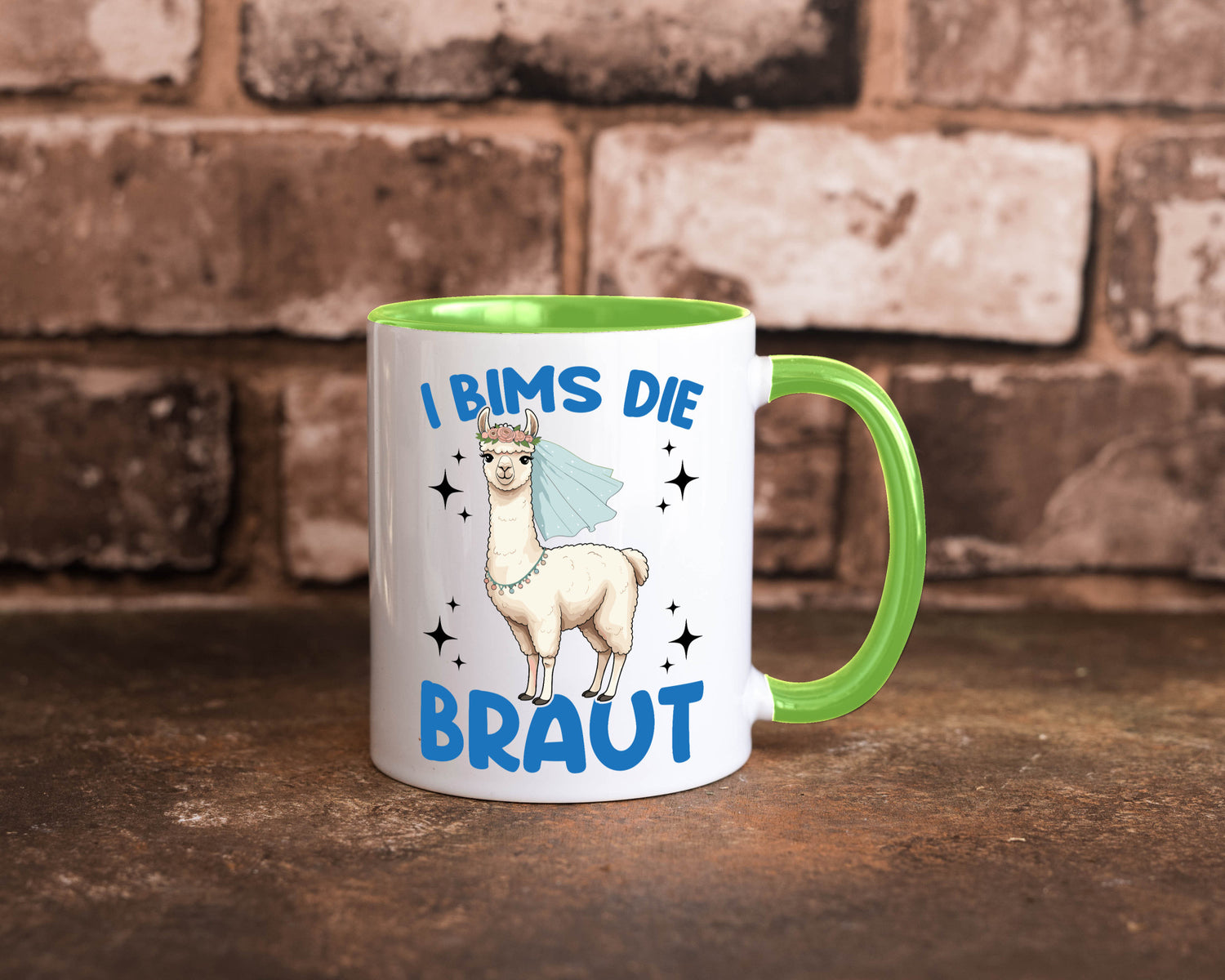 I Bims die Braut | Lama JGA Hochzeit lustig Humor Geschenkidee Geschenk Tasse