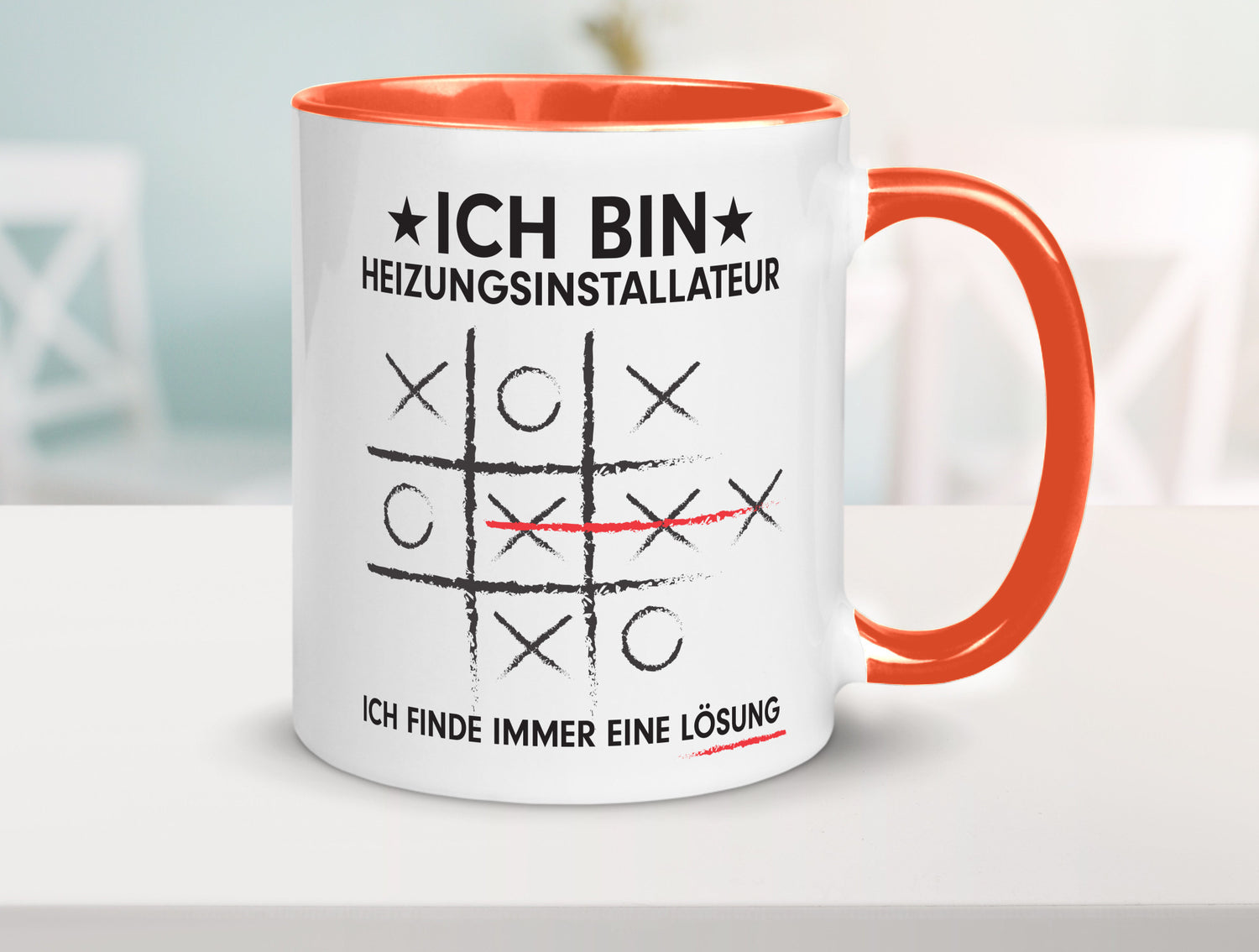 Löse Probleme: Heizungsinstallateur | Heizungsbauer Humor Geschenkidee Tasse