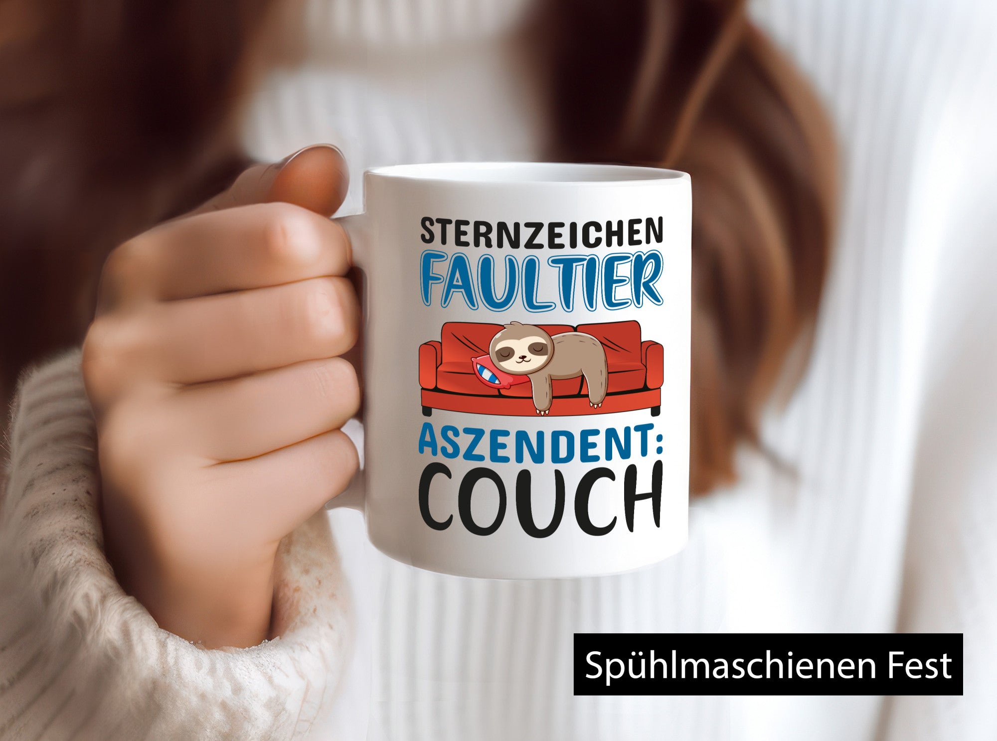 Sternzeichen: Faultier | witzige Tasse Couchpotato lustig Tierliebhaber Humor